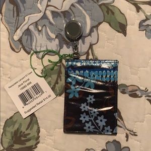 NWT Vera Bradley retractable lanyard ID case